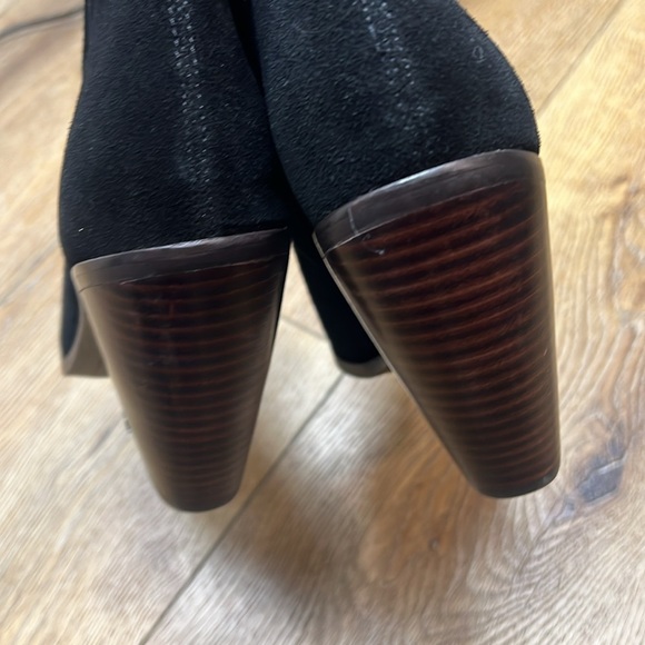 NWOB Sam Edelman Agnes Black Suede Western Bootie Size 8 1/2 - Picture 7 of 10